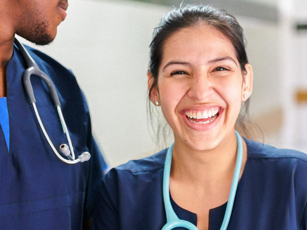 Image of a happy nurse